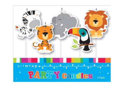Party Candles - Jungle Animals #3 - Click Image to Close
